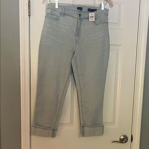 J. Jill Denim Soft Blue Cropped High Rise Cropped Jeans NWT